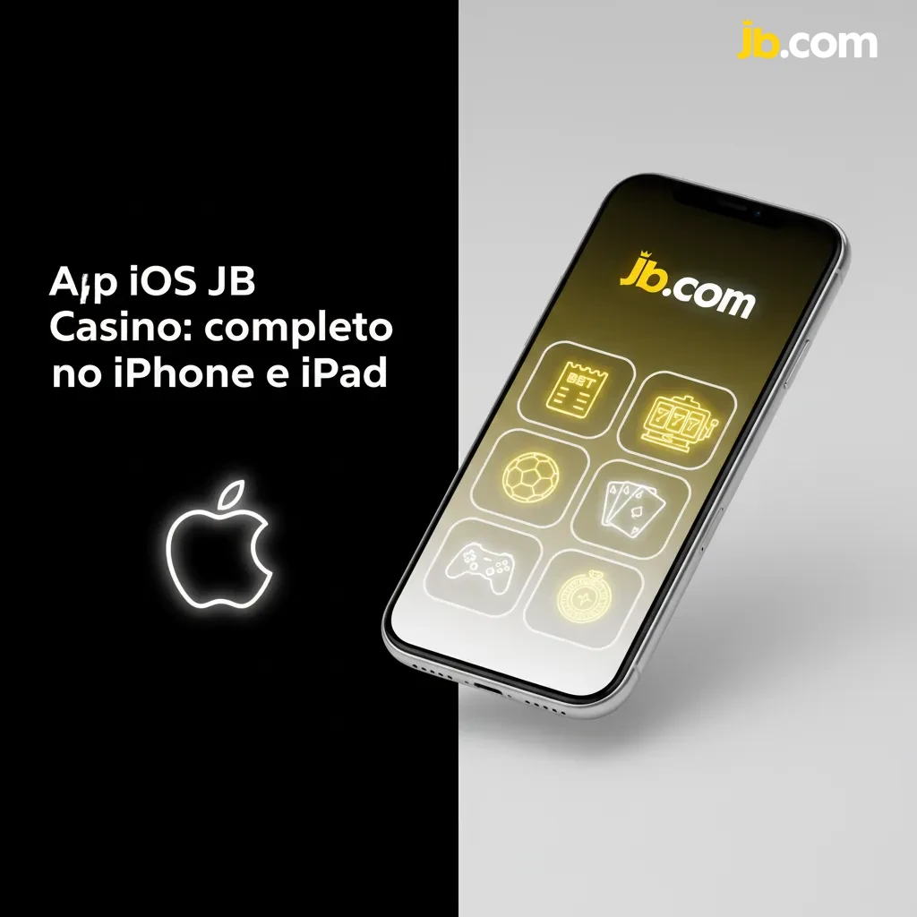 App JB Casino em iPhone e iPad, com apostas, cassino, pagamentos e suporte. Requer iOS 12+ e ~150 MB.