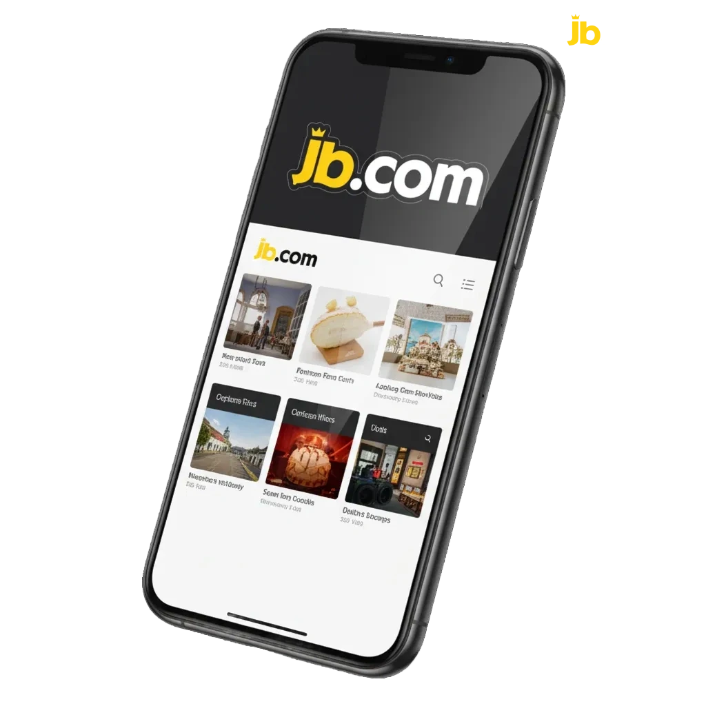 Tela do app JB Casino em Android e iPhone; Pix, PicPay, cartões, cripto; apostas esportivas e cassino; bônus 100% até R$300