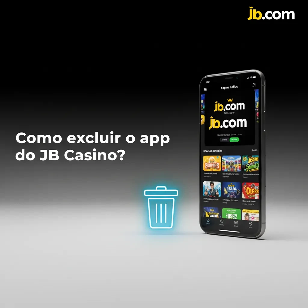 Guia: excluir o app JB Casino — Android: segure ícone > Desinstalar; iOS (PWA): segure > Apagar Atalho. Conta e saldo iguais.
