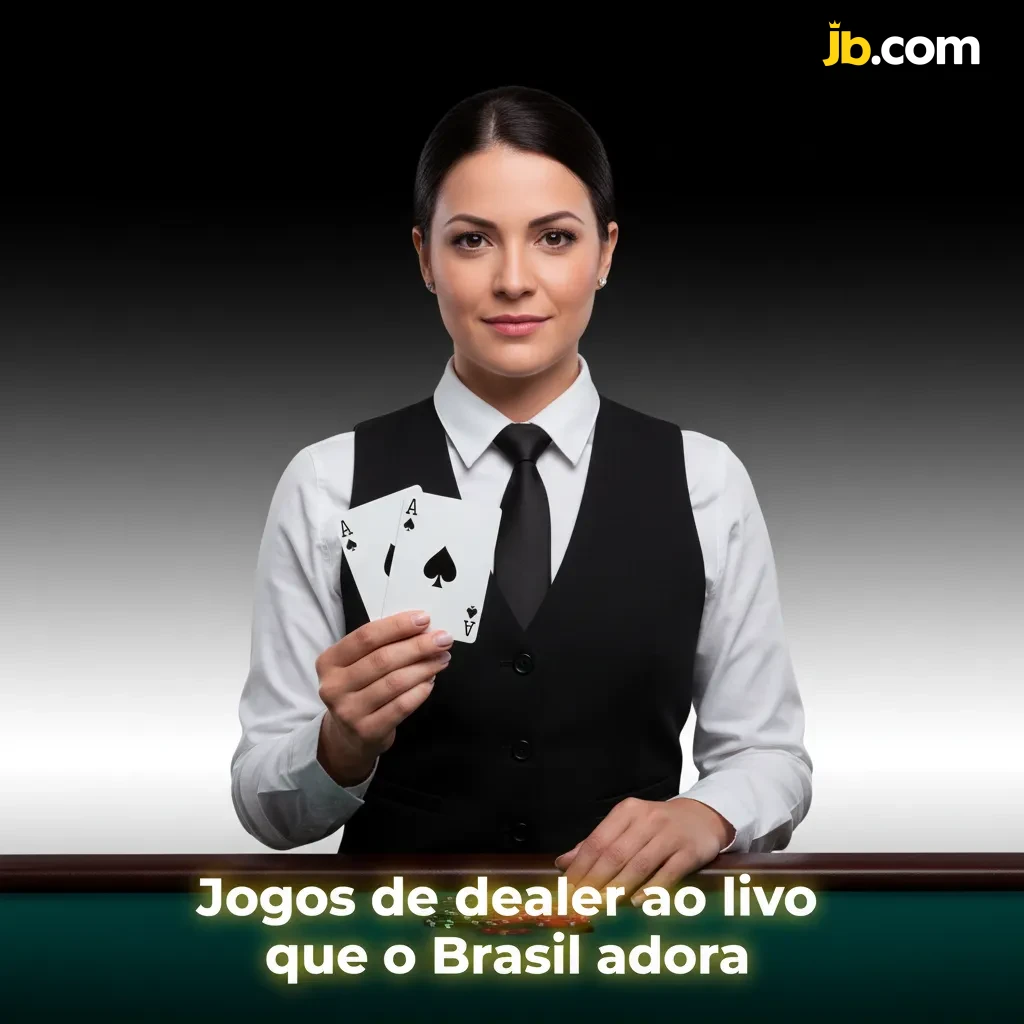 Banner de cassino ao vivo com dealer, roleta e cartas, jogos populares no Brasil como Lightning Roulette e Blackjack