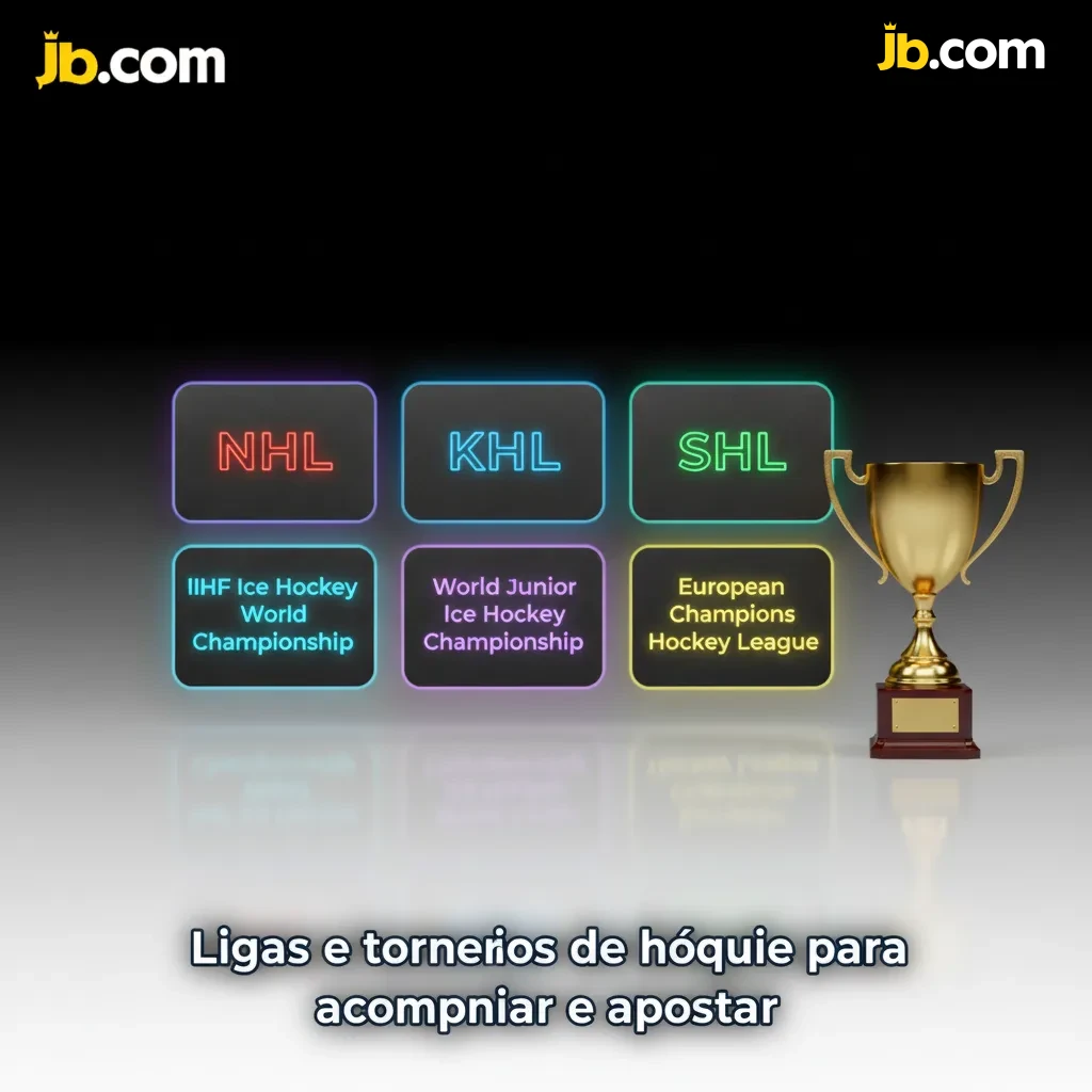 Guia de ligas de hóquei para acompanhar e apostar: NHL, KHL, SHL, Liiga, CHL, IIHF, AHL e NCAA; temporada regular e playoffs.