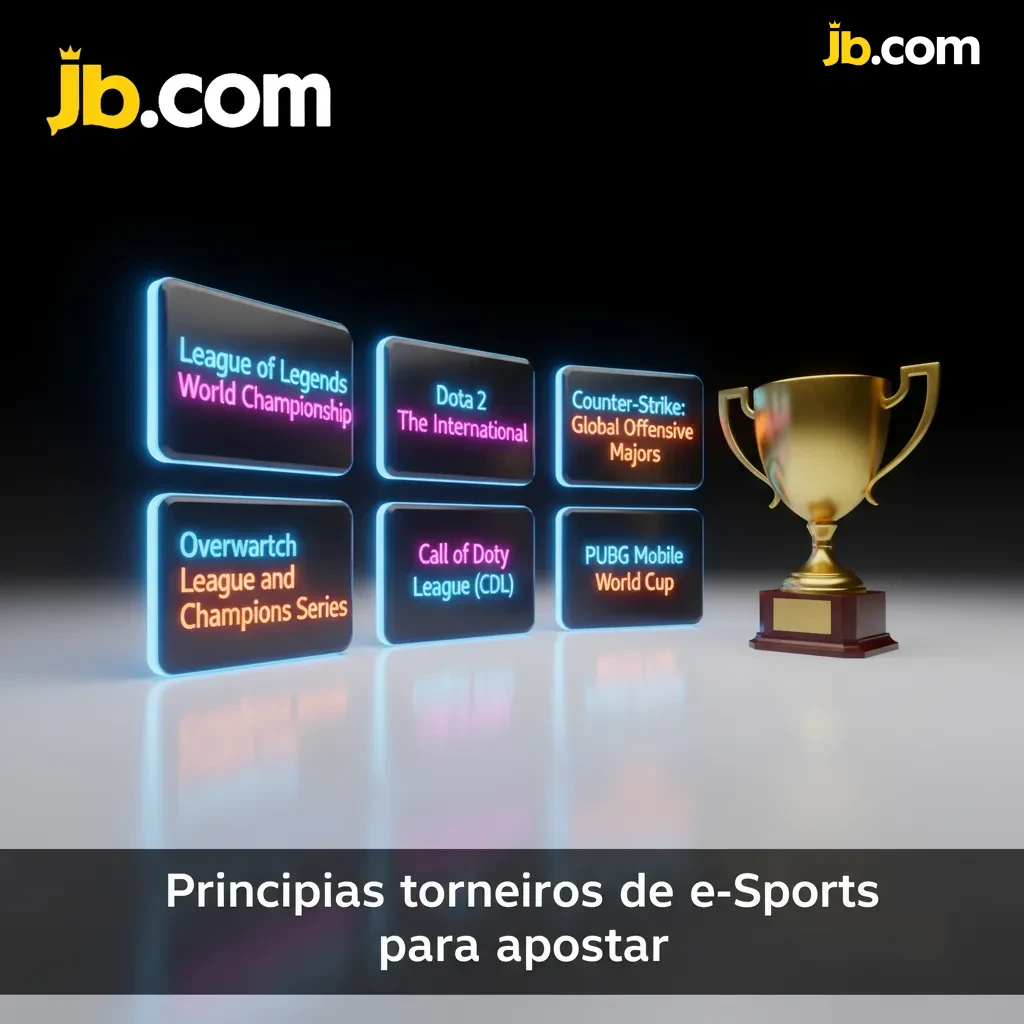Tabela com principais torneios de eSports por jogo para apostar: CS2, Dota 2, LoL, Valorant, R6, MLBB e StarCraft II.