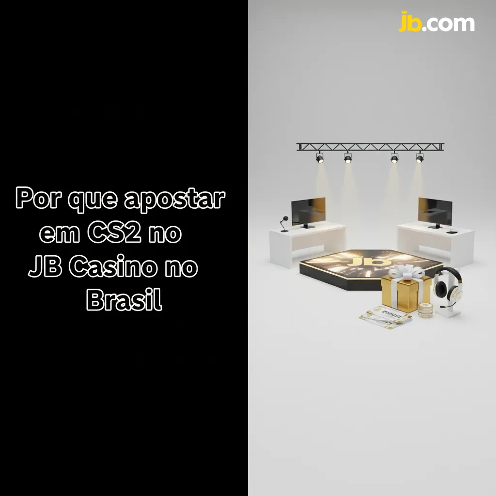 Banner do JB Casino: apostas em CS2 no Brasil, suporte 24h em português, Pix e pagamentos locais, odds fortes e bônus.