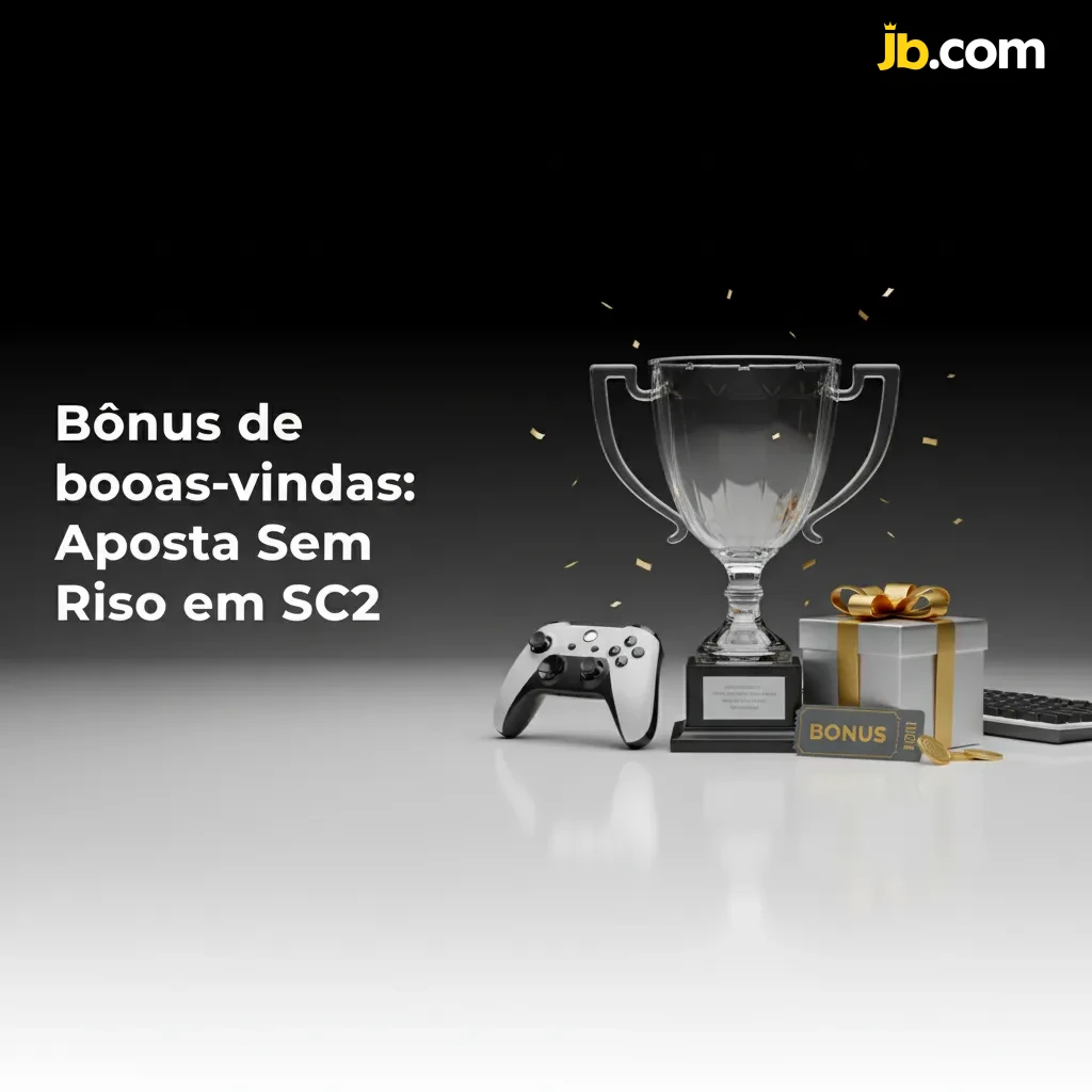Banner promocional: Aposta Sem Risco em StarCraft II no JB Casino no Brasil — reembolso do primeiro palpite para novos usuários.
