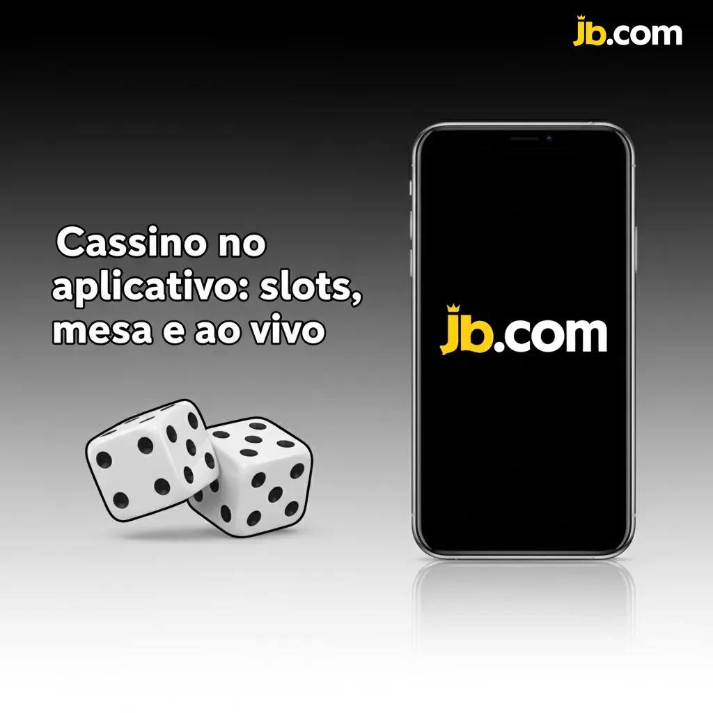 Tela do app de cassino com slots, roleta, blackjack e bacará, opção ao vivo com crupiês, mesas VIP e promoções em destaque.