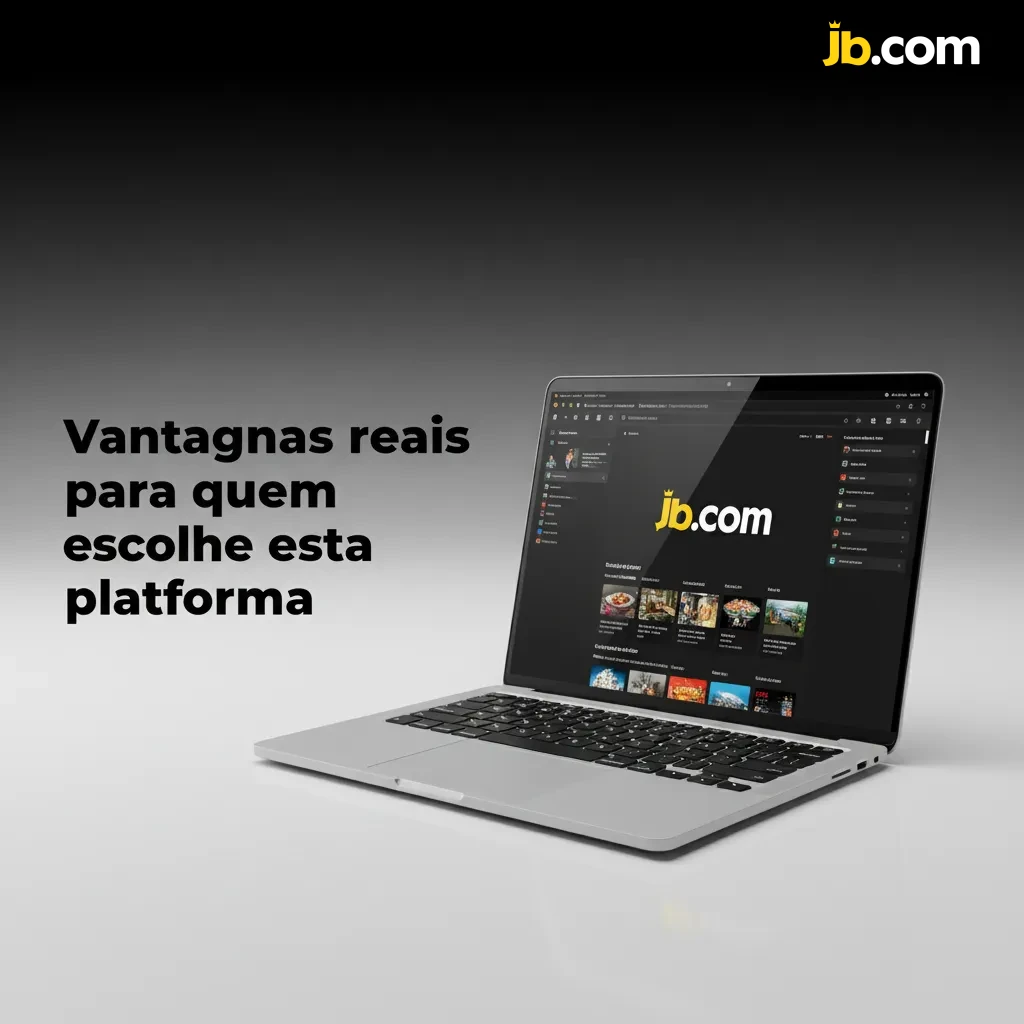 Banner 'Vantagens reais' do JB Casino com ícones de segurança, esportes, odds ao vivo e app móvel.