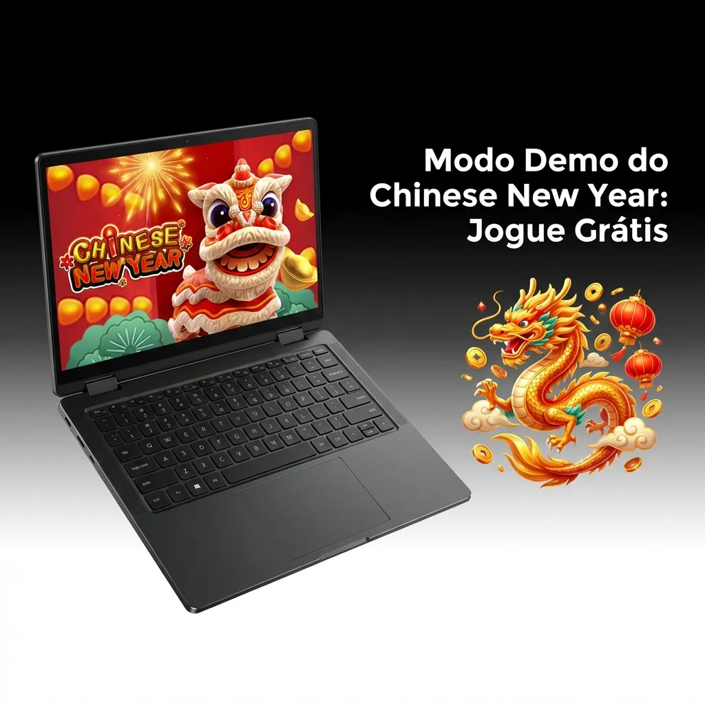 Captura de tela do modo demo do slot Chinese New Year mostrando saldo virtual e interface de jogo grátis — JB Casino no Brasil
