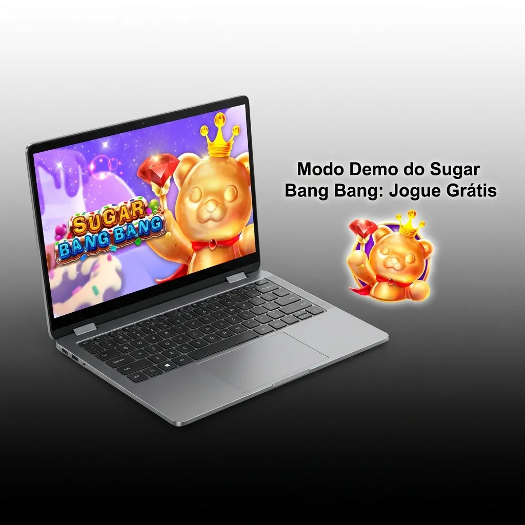 Tela do jogo Sugar Bang Bang em modo demo no JB Casino com créditos virtuais para teste gratuito — JB Casino no Brasil