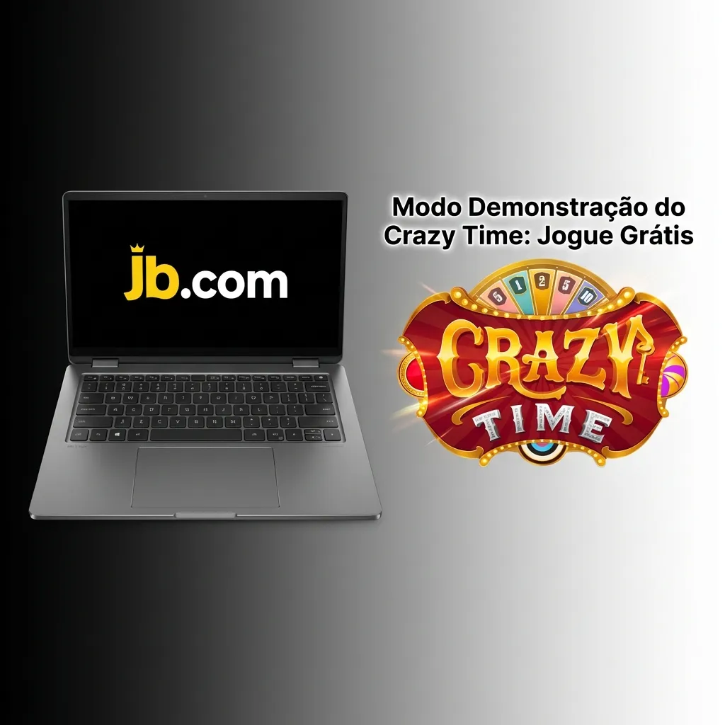 Tela do modo demonstração do Crazy Time mostrando roda colorida e interface de apostas com créditos virtuais — JB Casino no Brasil